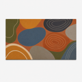 Modern Pebble 4 x 8 inch diatomite countertop mat, 90-degree top product view