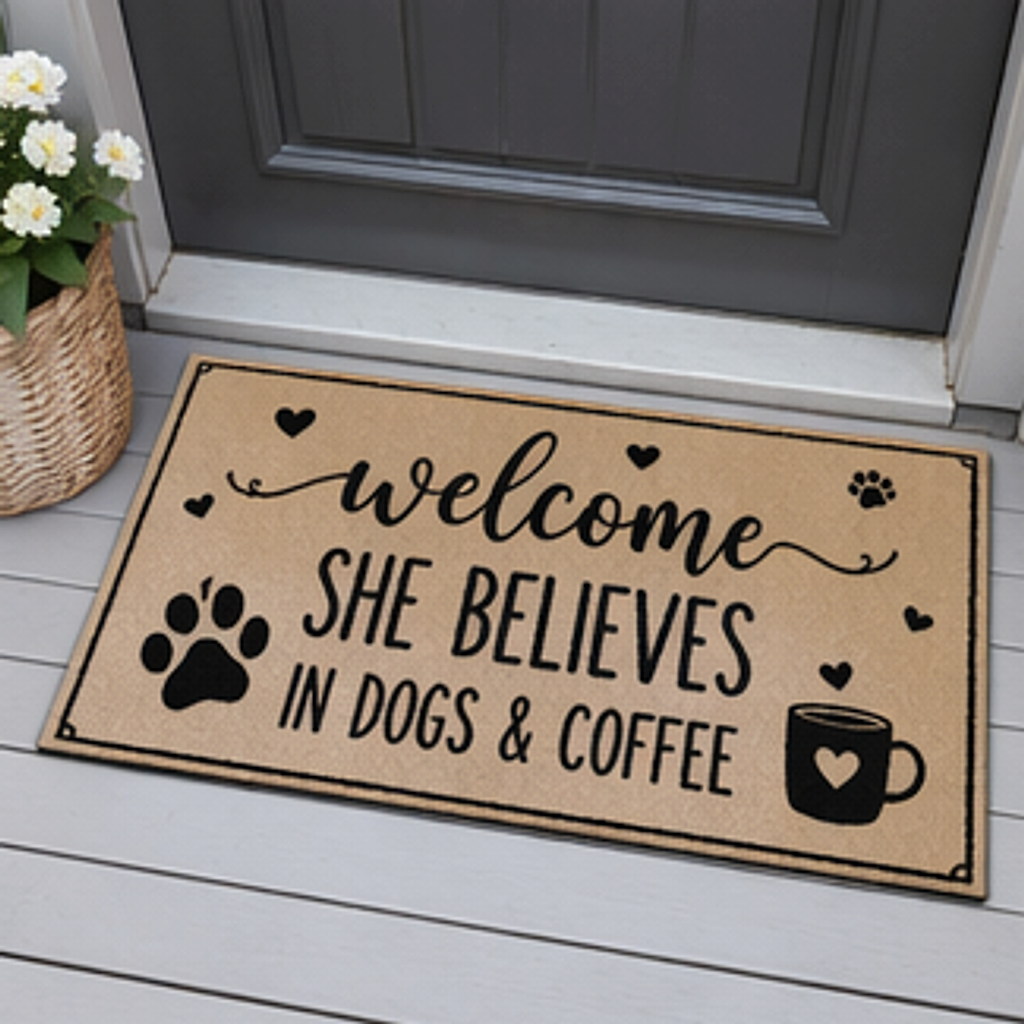 TM-RUG-DM-000009-D01 soft flannel doormat main product image