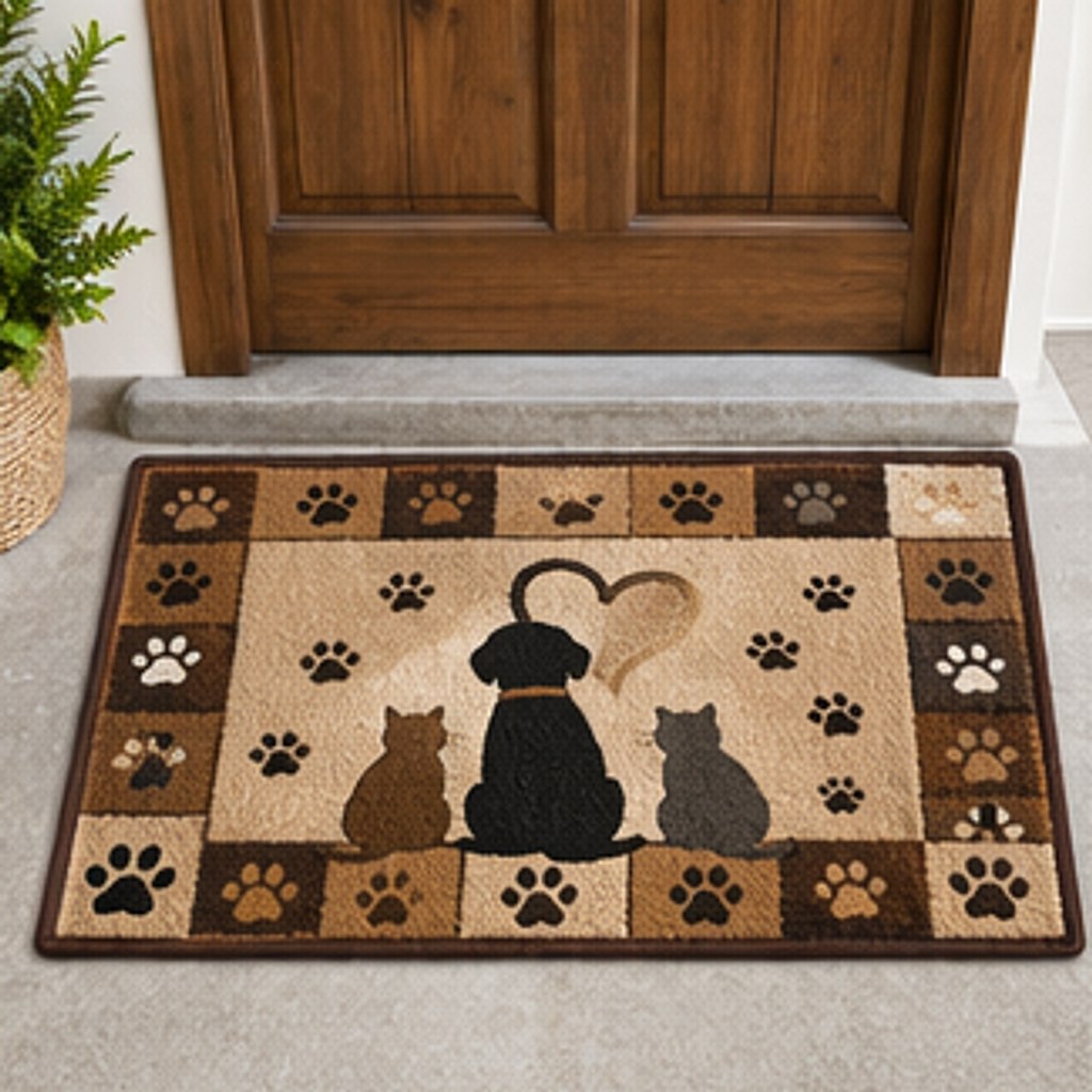 TM-RUG-DM-000003-D01 soft flannel doormat main product image